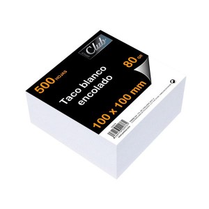 Taco de notas blanco