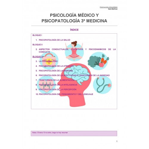 PSICOPATOLOGÍA MÉDICA - (64 PÁG) - (RAÚL)