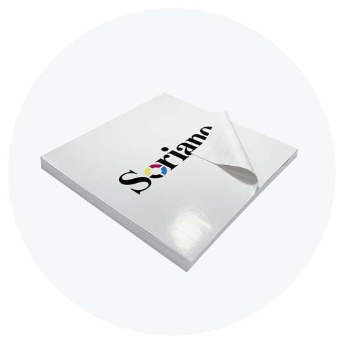 Adhesivos, etiquetas, pegatinas de papel