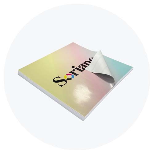 Adhesivos, etiquetas, pegatinas de papel