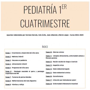 Pediatría 1er Cuatrimestre...