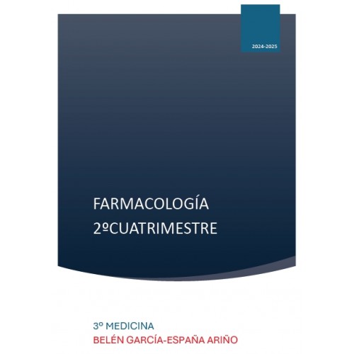 Farmacología 2º cuatrimestre - (82...