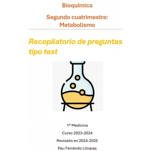 Bioquímica preguntas test - (101 Pág)...