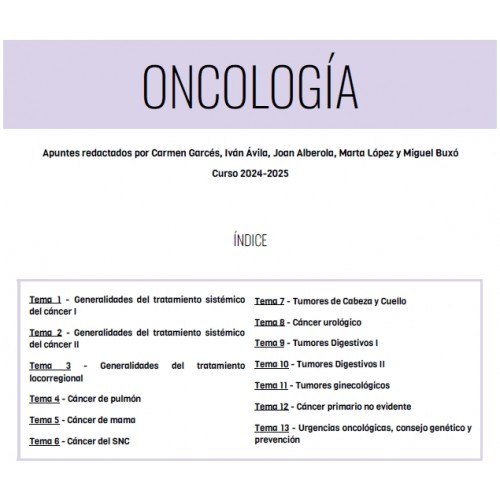 Oncología - (130 pág) - (Carmen Garcés)